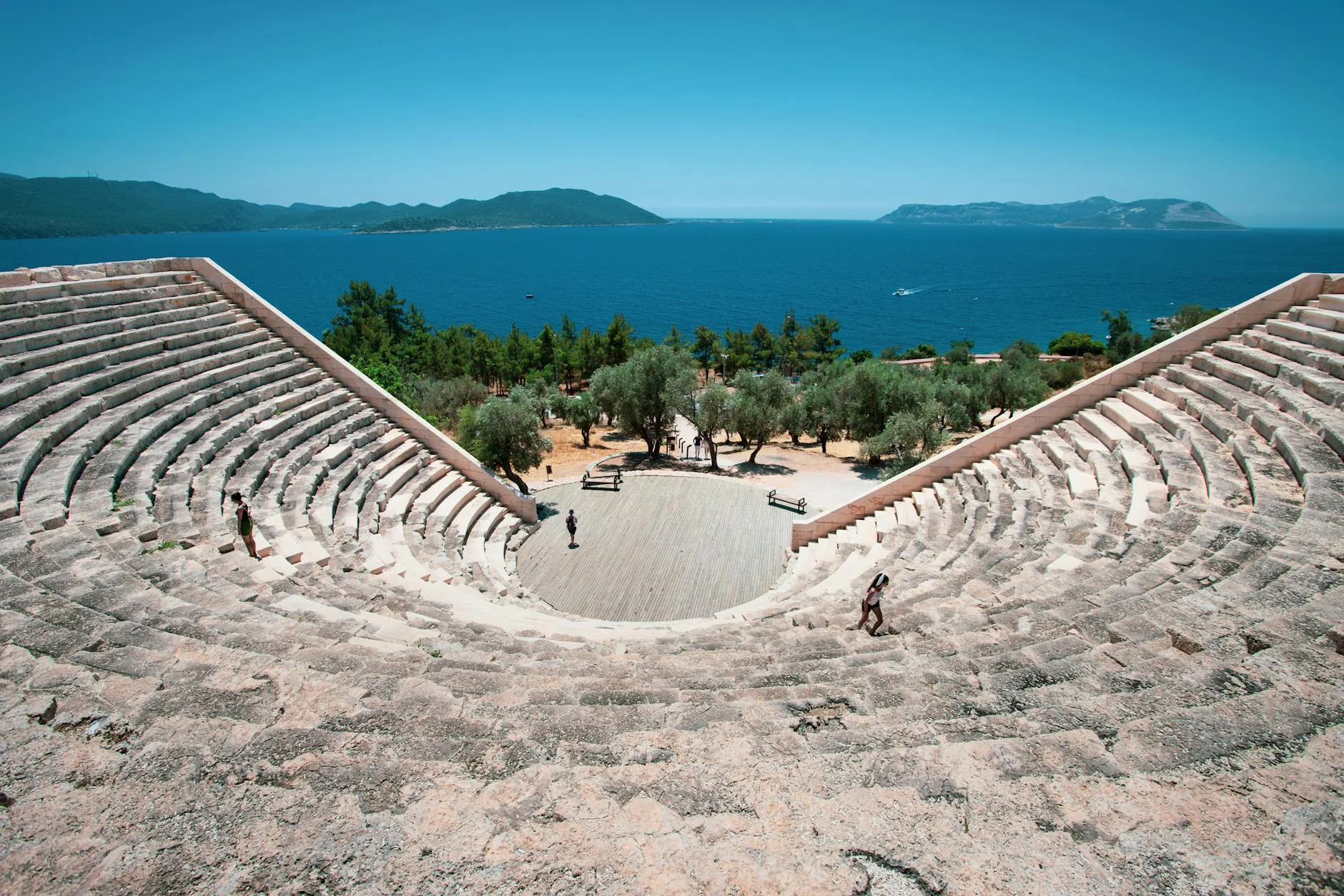 Kourion : le théâtre romain avec vue sur mer